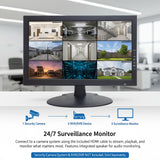 101AV [MT-G4K185] 18.5" Scaled 4K Security Monitor with Super Sampling Anti-Aliasing (SSAA) | HDMI (Scaled 4K/8MP) | BNC/VGA | VESA Mount | Ultra-Smooth Detail for 24/7 CCTV & Home Office Surveillance