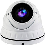 2MP 4in1 TVI/AHD/CVI/CVBS 2.8-12mm Lens Surveillance Dome Camera DWDR OSD menu Indoor Outdoor for CCTV DVR Home Office Surveillance Security (White) - 101AVInc.