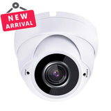 5 Megapixel 4in1 TVI/AHD/CVI/CVBS(960H) 2.8-12mm Lens Security Surveillance Dome Camera DWDR IR Cut OSD menu for Indoor Outdoor CCTV Home Office (White) - 101AVInc.