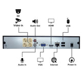 New [UND-04] 4CH Hybrid H.265/H.264 5in1 (TVI, AHD, CVI, Analog CVBS and IP) HD DVR w/ HDMI VGA Output Mobile-APP Motion Real Time Recording