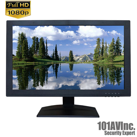 101AV 21.5" Security Monitor True Full HD 1080P 1920x1080 HDMI VGA BNC inputs and Looping BNC output - 101AVInc.