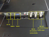 Security Monitor 21.5" 3D comb filter 1080P 1920x1080 HDMI VGA BNC Inputs & loop BNC Output - 101AVInc.