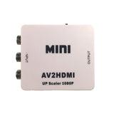 Mini Composite AV/CVBS to HDMI HD Video Converter 720p/ 1080p (3RCA to HDMI) - 101AVInc.