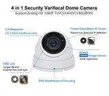 1080P TVI/AHD/CVI/CVBS 2.8-12mm Varifocal 2.4MP SONY STARVIS Image SenSor IR In/Outdoor Camera (White) - 101AVInc.